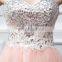 Gorgeous Crystals Beaded Tulle Homecoming Dresses 2016 Hot Sale Sweetheart Backless Tea Length Prom Dresses Formal Party Gowns