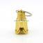 Gold plating JYB supply Oil drill metal custom key chain for promotion