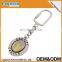 hot selling emboss souvenir metal city turbo keychain spinning