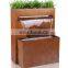 modern outdoor decorative metal hanging flower planters