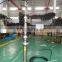 1-21m aluminum pneumatic telescopic mast on trailer or ground