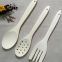3 Pieces Wooden Cutlery for Kitchen, Contains Wooden Spoon ,Slotted Cooking Spoon and Food Turner,Made of Maple Wood