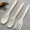 3 Pieces Wooden Cutlery for Kitchen, Contains Wooden Spoon ,Slotted Cooking Spoon and Food Turner,Made of Maple Wood