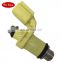 Motorcycle 10 stroke yellow fuel injector nozzle