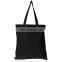 canvas cheap tote bag with zippered black plain blank cotton canvas tote bag in bulk with gusset