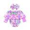 Off The Shoulder Tie Dye Romper Toddler Outfit Girl
