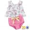 Girl Flamingo 2PC Swimsuit Beachwear Swimwear Swimming Trunks
