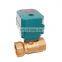 CTF001 series mini large torque 24v electric actuators ball valve with manual control 2-way motorized ball valve
