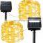 LED Solar Garden Lights Rope String Lights Outdoor Solar Powered Strip Christmas Fairy Light Party Decoration