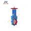 2PC Body Bi-directional seal Polyurethane lined Knife Gate Valve for Mining