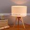 Burlywood Wooden table lamp modern industrial style nice look table lamps for home decor 2018 hot sale