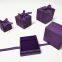 Purple Cardboard Jewelry Set Box Custom Gift Packaging Carton Jewelry Box Wholesale