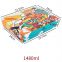Colorful disposable food packing box takeaway meal box