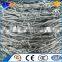 ISO9001 Silver elec-galvanized barbed wire fence for Private Area