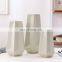Simple modern matte black gray beige ceramic vase three-piece home decoration ornaments