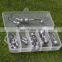 high quality lead head type fishing jig head hooks lead head jig barbed hook