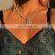 High quality fashion wholesale alphabet cubic zirconia diamond tennis letter initial necklace for women 2020