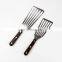 Solid Wood Handle Slotted Turner Stainless steel Fish Spatula