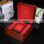 Custom design factory supply wholesale red wooden watch box packing