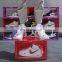 Drop Front Clear Stackable Shoe rack with Magnets Clear Plastic Sneaker Box Stackable Organizer Custom Logo