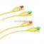 Medical 3 Way Double Balloon Foley Catheter
