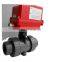 electric pvc threaded valves ac220v ip65 CTF-002 20nm dn40 dn50 motorised pvc valves