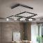 Residential Fixtures Decorative Cafe Chandelier Lamp Home Modern Crystal Nordic Stainless Steel LED Pendant Lamp