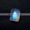 Blue Fire Rainbow Moonstone Cushion Cabochon Gemstone