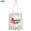 Heat transfer printing logo plain white fabric cloth cotton shopping beach  tote  bag canvas
