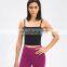 Summer New Sexy Square Neck Yoga Bra Vest with Removeable Pads Fitness Workout Gym Wear Sports Crop Top Women Shirts & Tops 1pcs