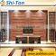 China customizing decoration stickers mural 3d leather wall panel for bedroom