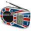 Best Sale UK Flag AM FM SW Personal Portable Radio