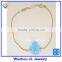 JL Jewelry OP06 Azure Blue Fire Opal Hamsa Bracelet Синий браслет из опала Hamsa