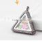 High Grade Alloy Living Floating Glass Magnetic Triangle Locket Pendant Wholesale China