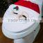 2015  Fancy Christmas Santa toilet seat cover and rug set