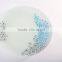 Advertising gift tempered unbreakable circle glass christmas fruit plate