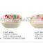 eco-friendly colorful biodegradable bamboo fiber bowl set