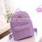 girls fashion pu school bag , leather school bag