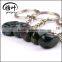 Wholesale natural semi precious stone Tumbled stone Keychain