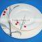 cheap round porcelain plate with custom desgin