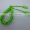 durable micro Spiral usb cable for smartphone