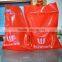 die cut accept custom order good bearing capacity red plastic bags wholesale