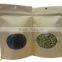 High quality paper bag with zipper and stand up pouch with zipper for food