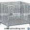 Metal mesh continer for warehouse storage