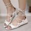 New Design Low Price Lady flat sandals for ladies pictures
