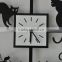 New fashion customizable four cats black quadrate acrylic wall clock                        
                                                Quality Choice