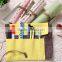 Cute roll up school pencil bag/pencil case with rope
