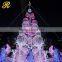 Christmas plastic tree christmas decoration theme for shopping mall