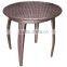 hand weaving outdoor PE rattan table