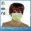 3 Layer Non-woven Fabric Disposable Surgical Dust Filter Ear Loop Mouth Cover Face Mask Yellow Color